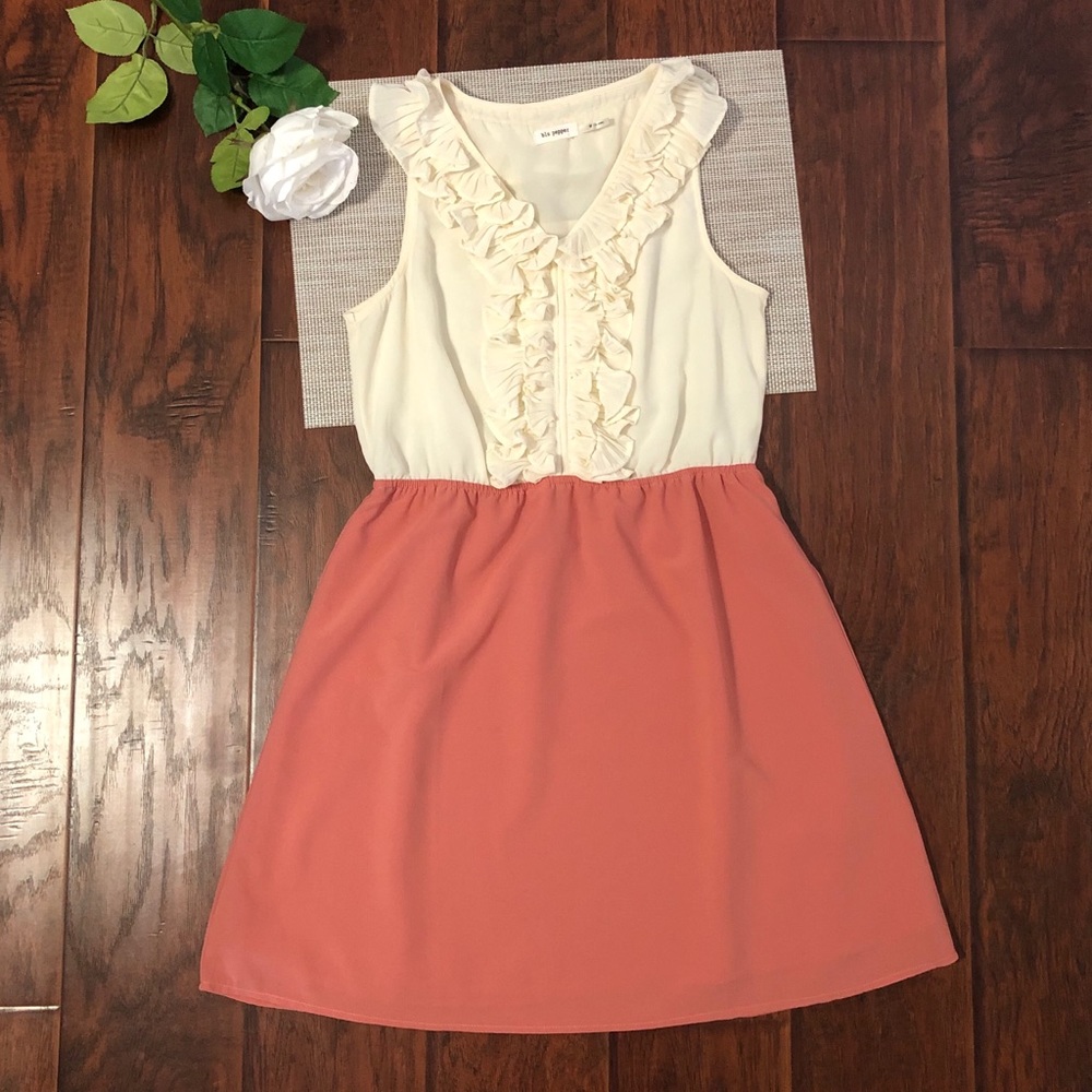 Blu Pepper Ruffle Top Dress